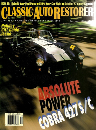 CLASSIC AUTO RESTORER 1993 DEC - COBRA 427 S/C, 41 WILLYS COUPE, CHEVY MODEL D